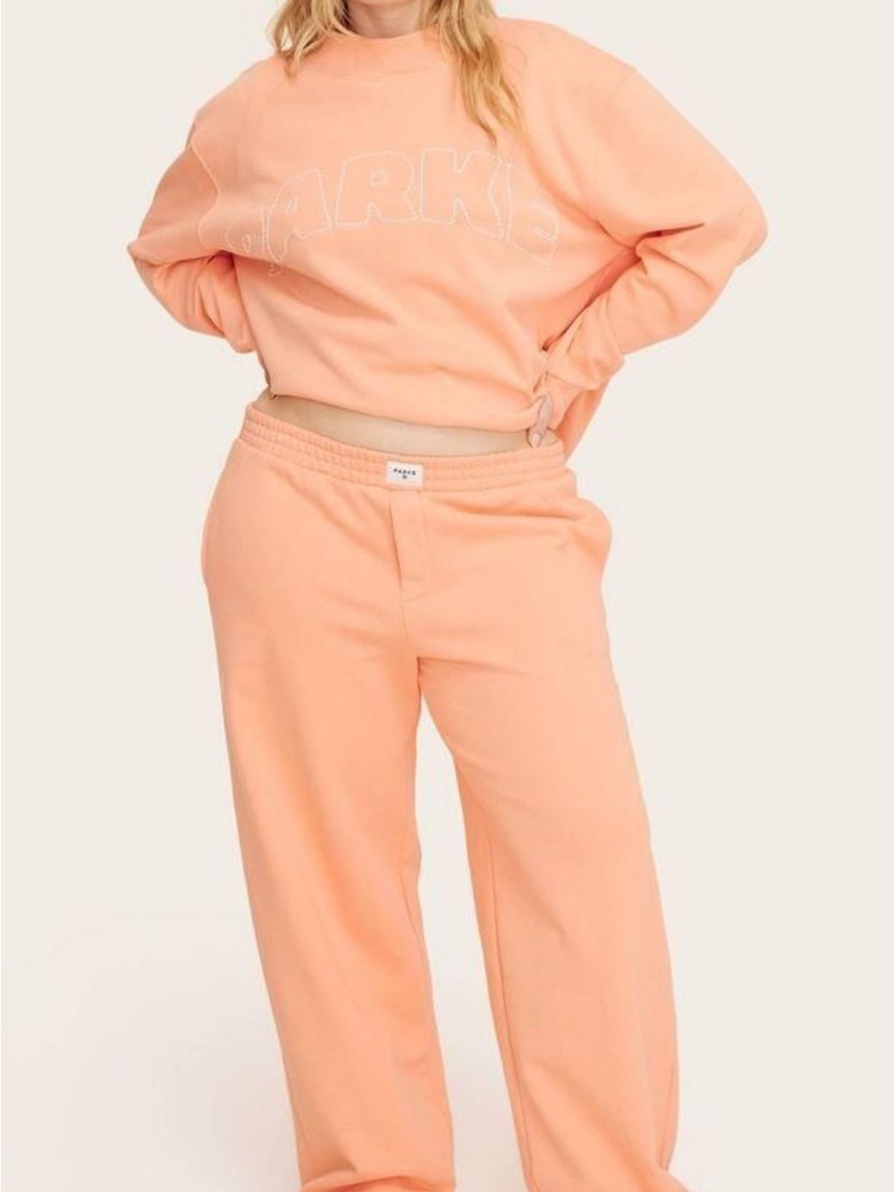 Parke x Target peach sweat pants